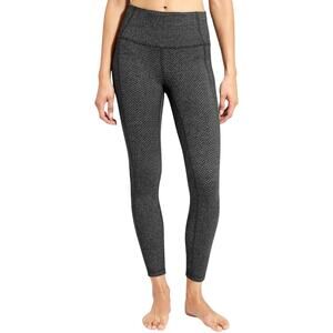 Athleta Criss Cross Power Up 7/8 Legging Size Small Dark Gray Yoga Athleisure